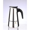 Home Basics 2 Cup Demitasse Shot Stainless Steel Stovetop Espresso Maker, Silver EM00248